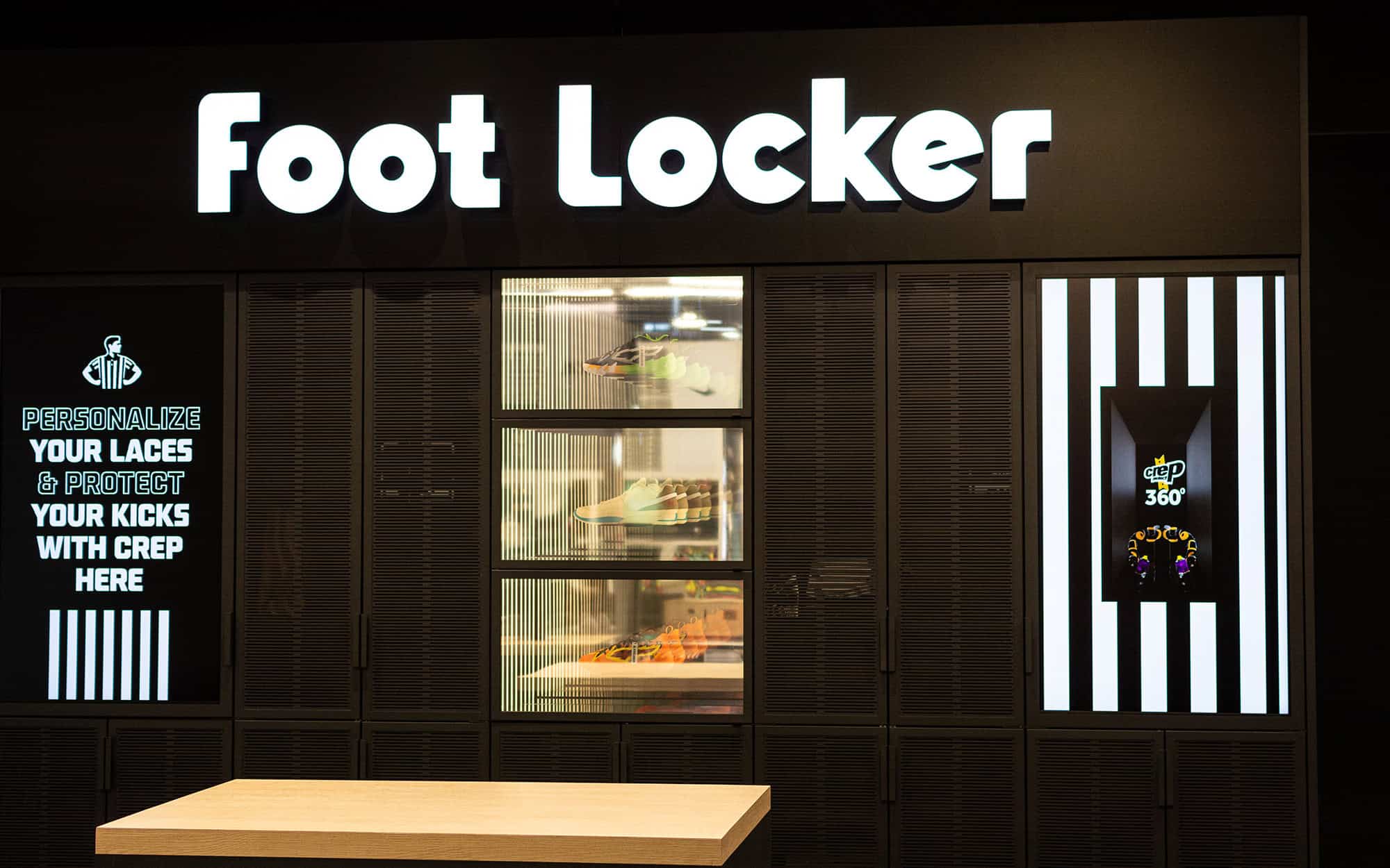 Inside view of the Foot Locker store in Willowbrook Mall Inside view of the Foot Locker store in Willowbrook Mall