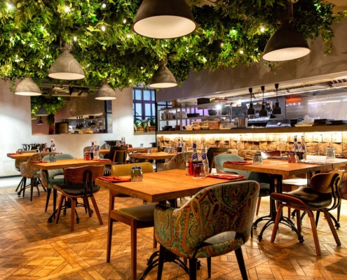 Interior of cozy restaurant in the modern style